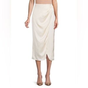 French Connection Satin Midi Skirt